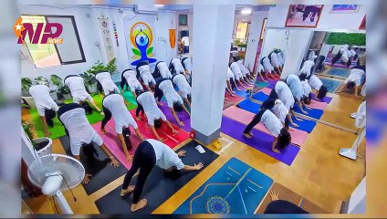 Pre-events with Yoga practices for 9th IDY continue held