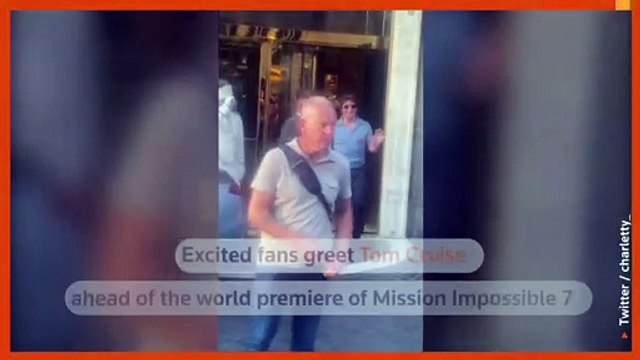 Tom Cruise meets fans ahead of Mission Impossible 7 premiere