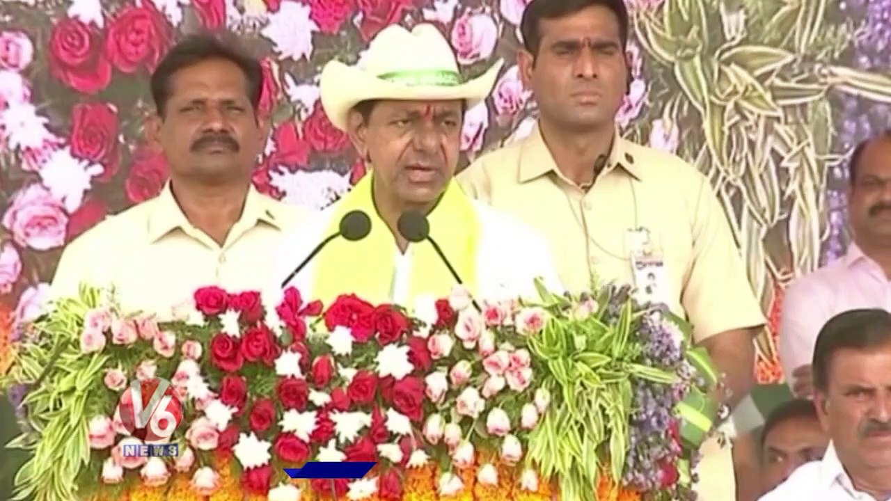 CM KCR Speaks About Greenary In Telangana State | V6 News