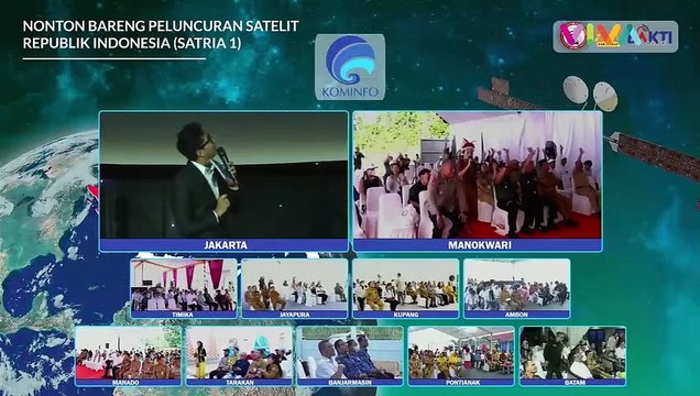 VIDEO Satelit Internet RI Pertama Diluncurkan Roket SpaceX