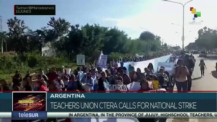 The Ctera called a National Teachers' Strike against repression in Jujuy
