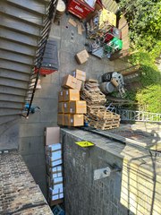 Old Town courtyard 'dumping ground'