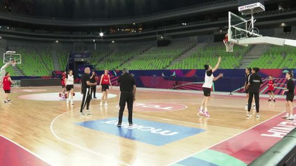 LÜBLİYANA  - A Milli Kadın Basketbol Takımı'nın Slovakya maçı hazırlıkları