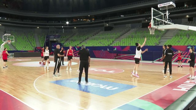 LÜBLİYANA - A Milli Kadın Basketbol Takımı'nın Slovakya maçı hazırlıkları