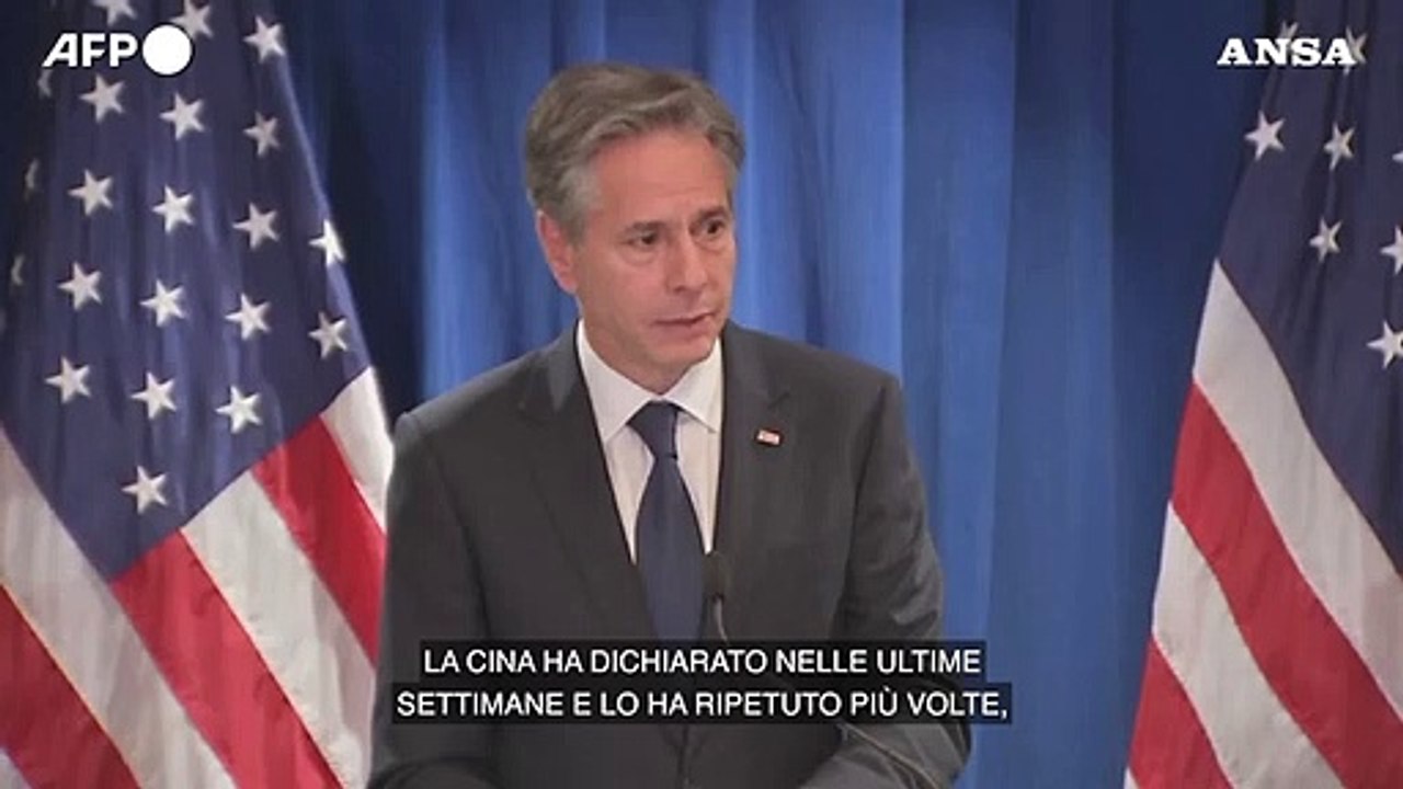 Ucraina, Blinken: "La Cina ha promesso di non fornire armi a Mosca"