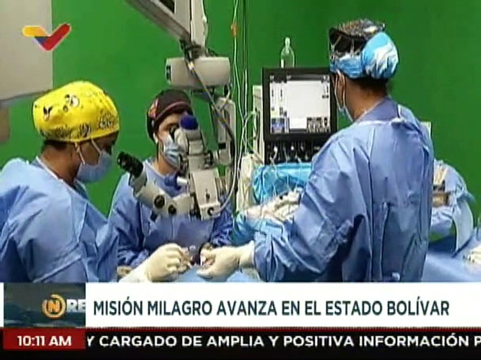 Misión Milagro continúa avanzando con las intervenciones oftalmológicas gratuitas en el edo. Bolívar