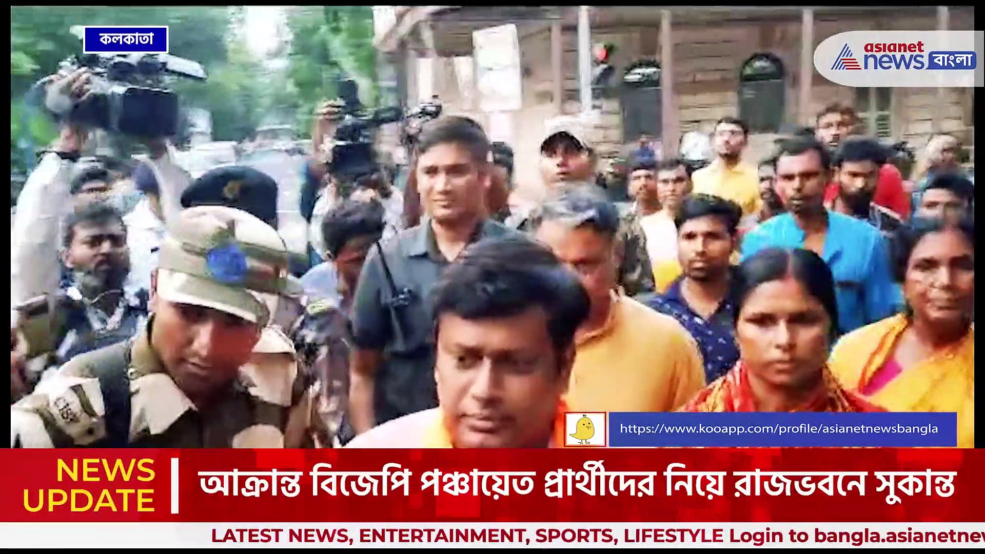 নালিশ তৃণমূলের বিরুদ্ধে, আক্রান্ত বিজেপি প্রার্থীদের নিয়ে রাজ্যপালের দরবারে সুকান্ত মজুমদার