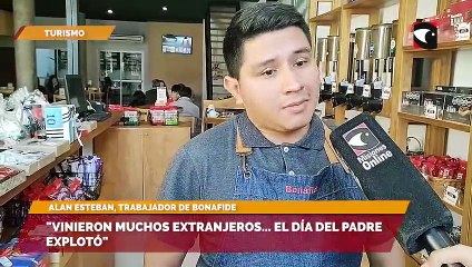 La presencia de los visitantes se hizo notar en los Café del microcentro de Posadas