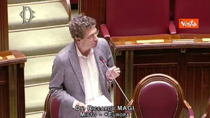 Utero in affitto, Magi espone cartello in Aula alla Camera "Genitori non sono criminali"