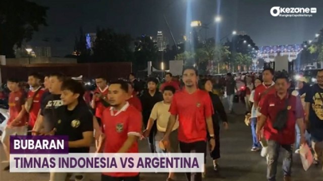 Bubar Timnas Indonesia Vs Argentina, Suporter Tumpah Ruah ke Jalan di Kawasan GBK