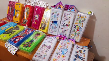 Unboxing and Review of kids favorite plastic pencil box for kids gift