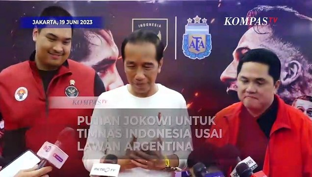 Pujian Jokowi untuk Timnas Indonesia Usai Lawan Argentina: Sangat Bagus, Pemain Kita Luar Biasa