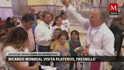 Visita Ricardo Monreal al Santo Niño de Atocha