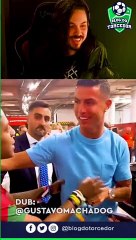 Gustavo Machado dublou o momento em que Speed e Cristiano Ronaldo se encontraram pela primeira vez