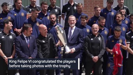 Spain greeted by King after UEFA Nations League win