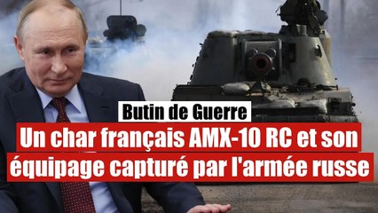 Un char français AMX-10 RC et son équipage capturés par l'armée russe