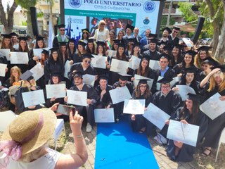 Cerimonia di consegna diploma laurea universit? per Civitavecchia