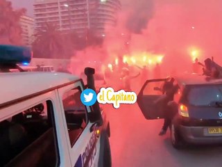 المنتخب الجزائري يصل إلى عنابة على الساعة الرابعة ونصف صباحاً وجد هذه الأجواء و الجماهير في إستقباله