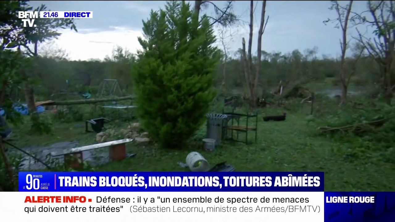 Orages: "Tout mon terrain est complètement dévasté", le témoignage d'un habitant de Preuilly (Cher) après le passage d'un puissant orage