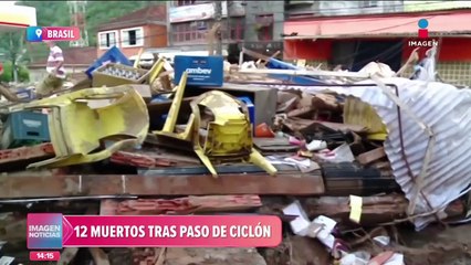 Ciclón deja al menos 12 muertos en Rio Grande do Sul, Brasil
