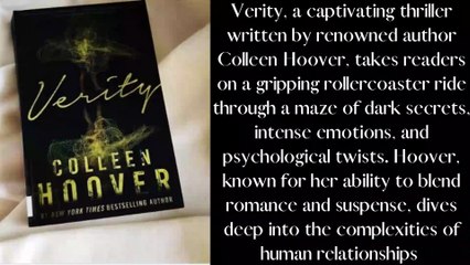 Review of Verity by Colleen Hoover