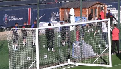 Ramos et Mbappé se taquinent, Neymar détendu à l'entraînement du PSG