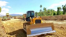 Extraordinary!!! the Best Shantui Dozer Leveling the Ground on the Forest Toll Road