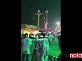 Apagón deja en el aire a varias personas en juegos mecánicos en San Pedro Sula