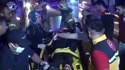 accidents de la circulation consécutifs devant Mahmutbey İstoç： 3 blessés graves