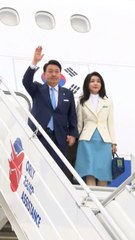 '대한민국 운명의 날'...윤 대통령 부부 파리로, 부산은 곳곳 응원 열기