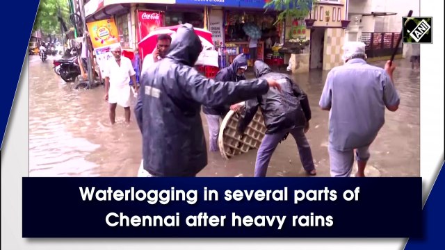 Waterlogging in several parts of Chennai after heavy rains