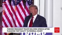 Trump Attacks Biden, Bill & Hillary Clinton, Dick Cheney, And George W. Bush After Arraingment