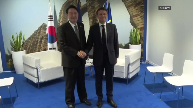 尹, 오늘 프랑스 정상회담... 마크롱, 북한 제재 강조 / YTN