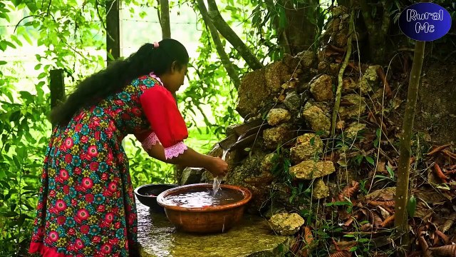 Dried Jumbo Prawns with delicious Village Lunch table, Easy Healthy Breakfast! _ Rural Me