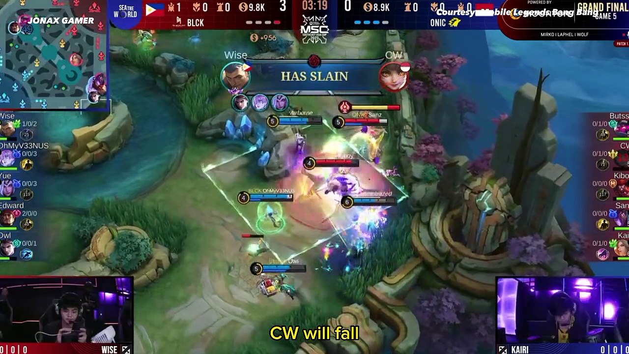 MSC 2023 Grand Final, Blacklist VS Onic - Game 5 | Mobile Legends!