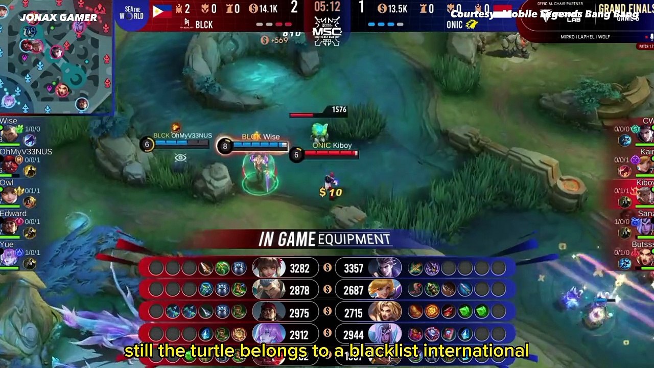 MSC 2023 Grand Final, Blacklist VS Onic - Game 6 | Mobile Legends!