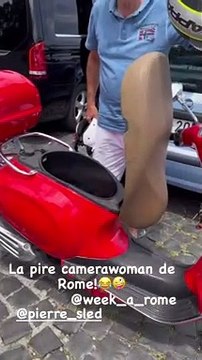 Sophie Davant en visite à Rome, elle retrouve son ex-mari Pierre Sled. Instagram