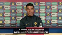 Portugal - Ronaldo : “Je ne cours pas après les records, ce sont eux qui me courent après”
