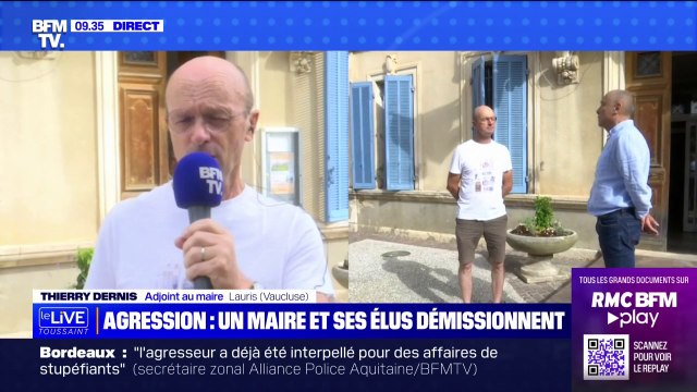 Le conseil municipal s'est levé d'un seul homme pour dire 'stop' : après l'agression de l'adjoint au maire de Lauris (Vaucluse), l'édile et ses élus démissionnent