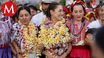 Claudia Sheinbaum realiza gira por Oaxaca