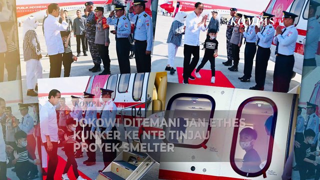 Jokowi Ditemani Jan Ethes Kunker ke NTB Tinjau Proyek Smelter di NTB