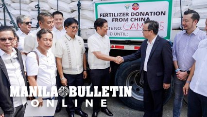 Marcos Jr. receives 20K tons of urea fertilizers from China