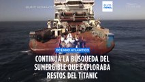 Continúa la búsqueda del sumergible que desapareció cuando visitaba restos del Titanic