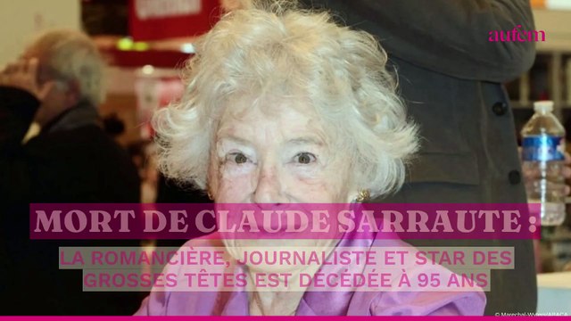 Mort de Claude Sarraute : la romancière, journaliste et star des Grosses têtes est décédée à 95 ans