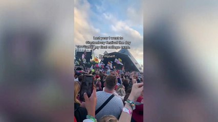 Woman who went to Glastonbury by herself says it's "the best thing" she's ever done