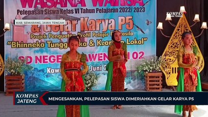 Mengesankan, Pelepasan Siswa Dimeriahkan Gelar Karya P5