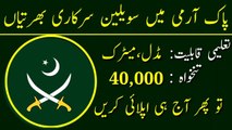 Pak Army Civilian Jobs 2023 | Latest Government Jobs 2023