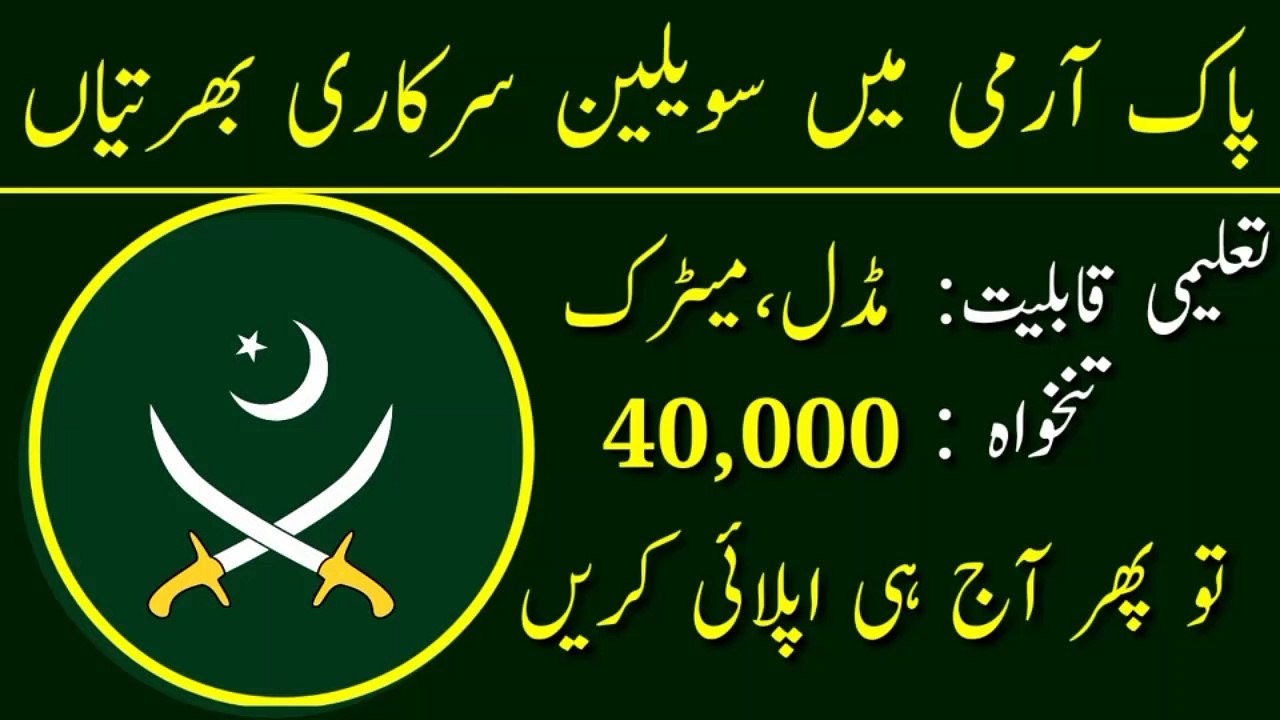 Pak Army Civilian Jobs 2023 | Latest Government Jobs 2023
