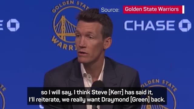 Warriors 'really want Draymond Green back' - Dunleavy