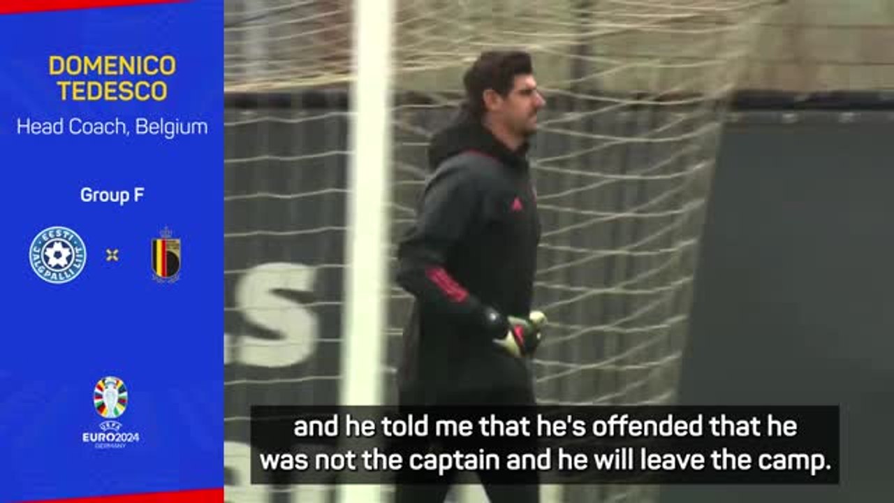 Courtois was 'offended' by Lukaku Belgium captaincy - Tedesco
